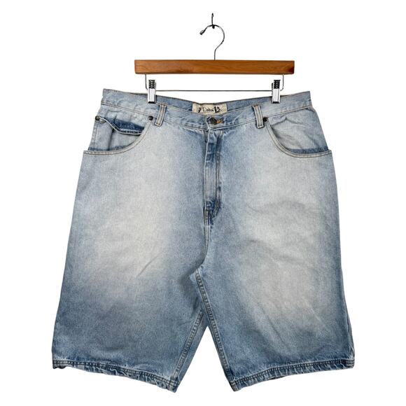 Vintage Straight Leg Bermuda Denim Jeans Shorts 42 - Picture 1 of 7